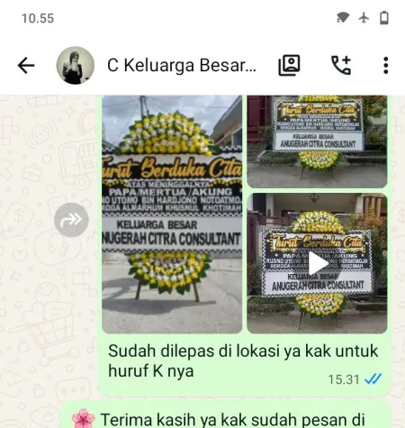 Pengiriman Papan Bunga Duka Tlogoguwo Kaligesing
